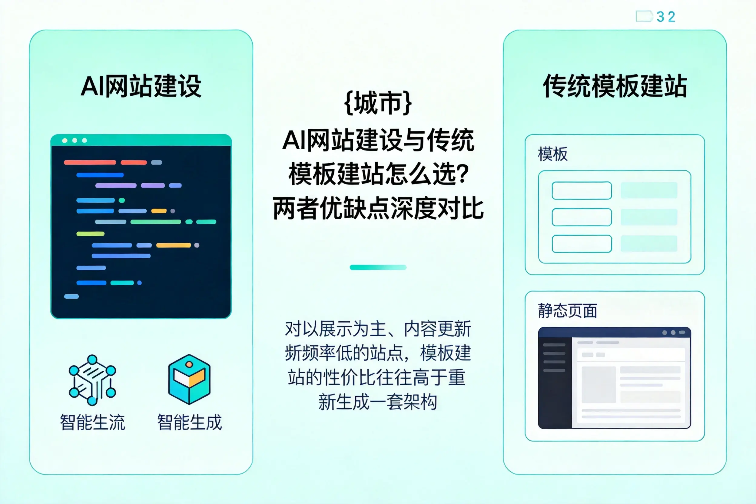 绍兴AI网站建设与传统模板建站怎么选?两者优缺点深度对比