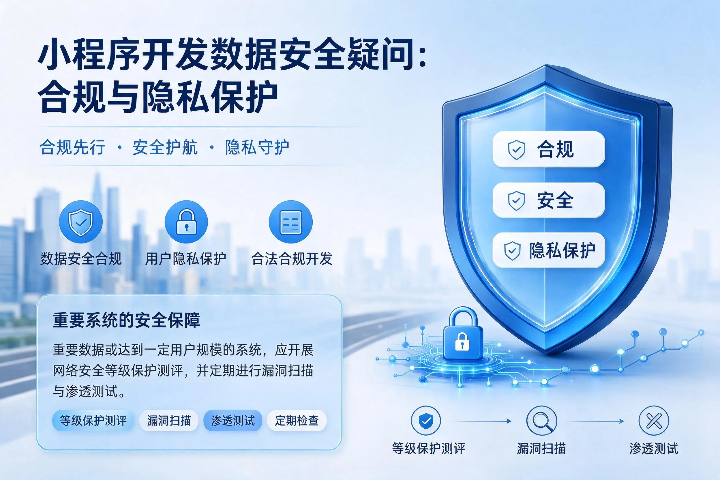 绍兴小程序开发数据安全疑问:合规与隐私保护