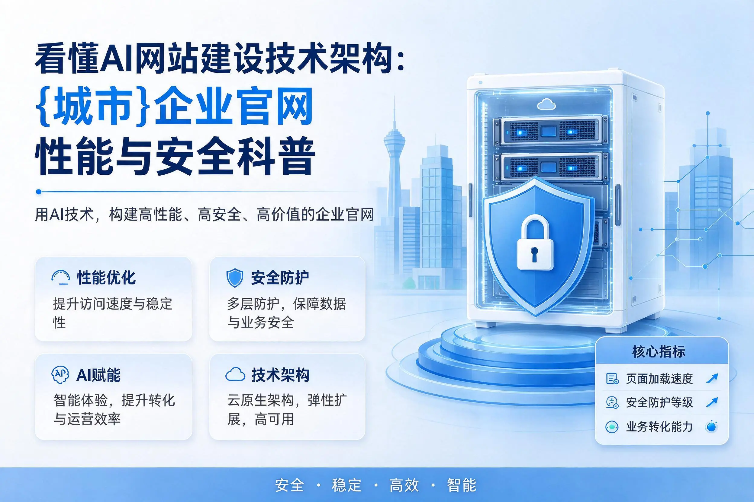 看懂AI网站建设技术架构：绍兴企业官网性能与安全科普